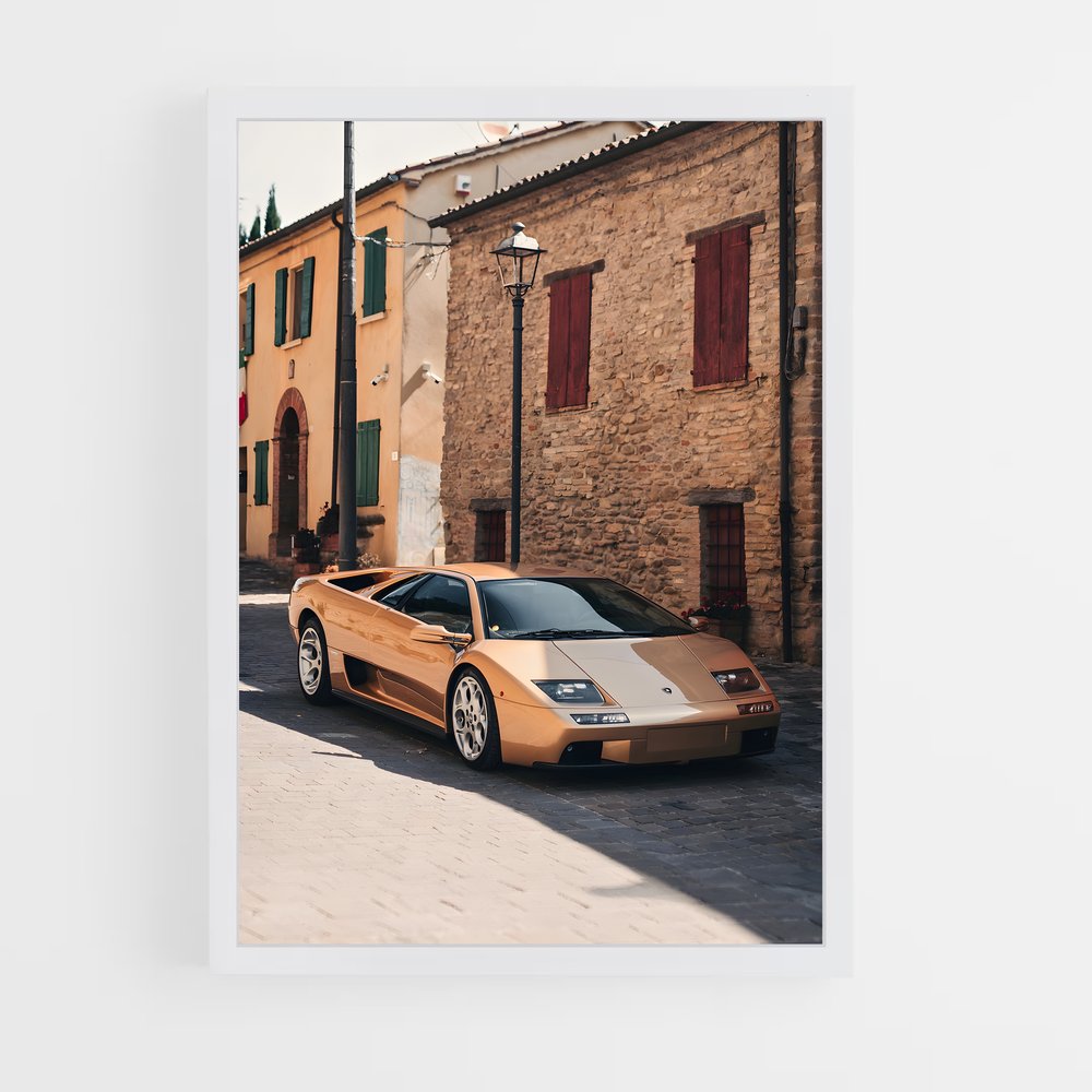 Poster Sur la Route du Diable – affiche Lamborghini (vue 3)